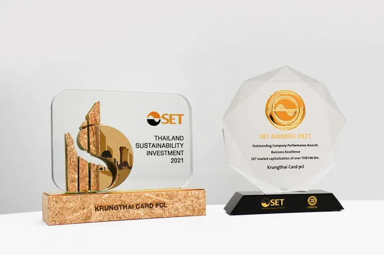 เคทีซีภูมิใจรับ 2 โล่เกียรติคุณจาก SET Awards 2021