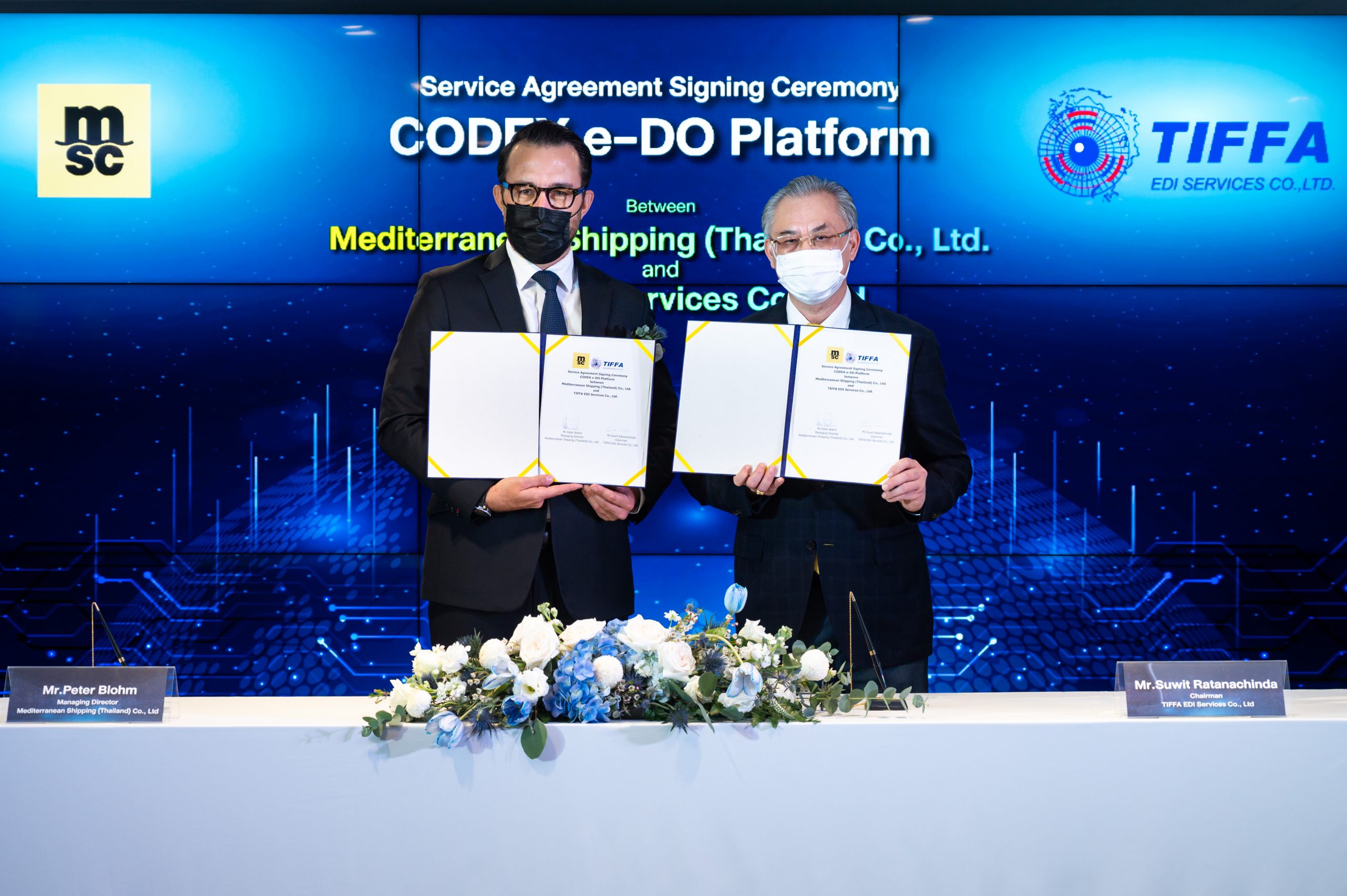 "TIFFA EDI" จับมือ "MSC (ประเทศไทย)" ชูเทคโนโลยี "CODEX e-DO Platform" ยกระดับโลจิสติกส์ทางทะเลไทย สู่ดิจิทัลเต็มรูปแบบ