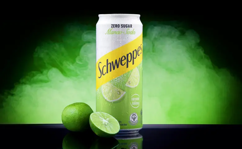 New 'Schweppes Manao Soda Zero Sugar' debuted, offering authentic lime soda experience to freshen up your day with no sugar