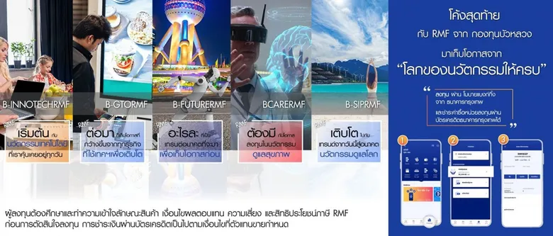 กองทุนบัวหลวงมอง "กลุ่มเทคโนโลยี" ยังคงเป็นธีมการลงทุนระยะยาว ลงทุนเพื่อรับกับโลกอนาคต ชู B-INNOTECH และ B-INNOTECHRMF พร้อม 12 กองเทคฯ ครอบคลุมทุกโอกาสลงทุน