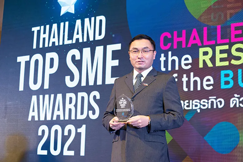 BEST Express ได้รับรางวัล "นวัตกรรมด้านการขนส่งและโลจิสติกส์แห่งปี" จากงานประกาศรางวัล THAILAND TOP SME AWARDS 2021