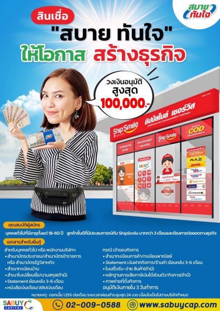 Shipsmile ผสาน 2 แรงหนุน SABUY Capital Plus x SABUY Maxi เสริมความแข็งแกร่งมุ่งเป้าเติบโตสู่ 5,000 สาขา