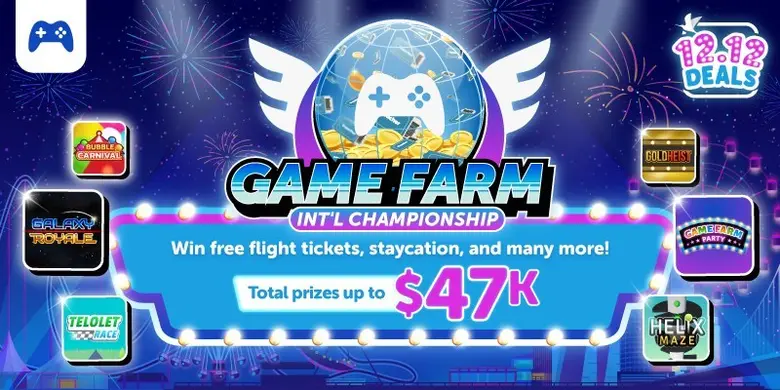 ทราเวลโลก้าจัดดีลสุดพิเศษ 12.12 ร่วมสนุกกับ Game Farm International Championship ในเอเชียตะวันออกเฉียงใต้