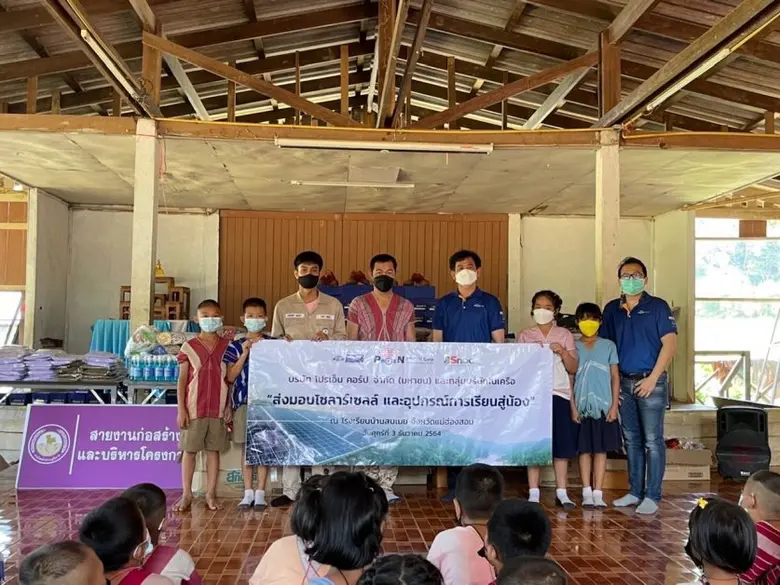 PROEN ส่งมอบโซลาร์เซลล์ ให้โรงเรียนบ้านสบเมย จังหวัดแม่ฮ่องสอน