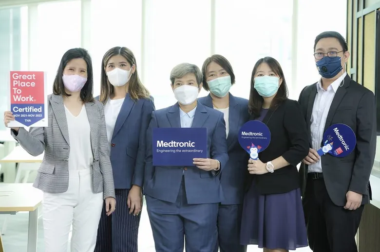 เมดโทรนิค ประเทศไทย เผยความสำเร็จ "สถานที่ทำงานที่ยอดเยี่ยม" ประจำปี 2564 จากบริษัทชั้นนำระดับโลก Great Place to Work(R)