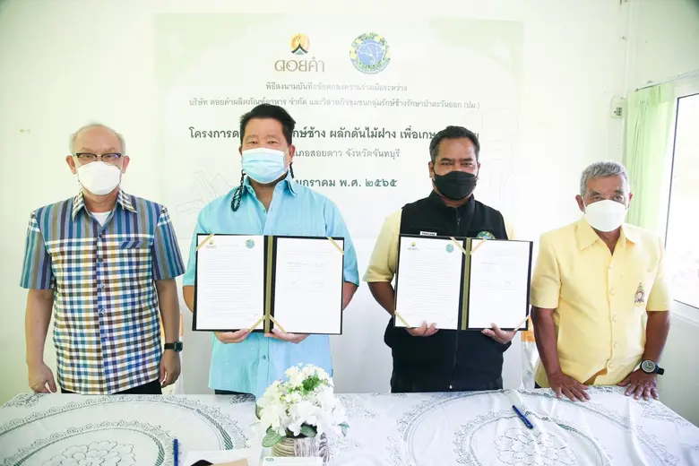 "ดอยคำ" ลงนามบันทึกข้อตกลง (MOU) โครงการ "ดอยคำร่วมรักษ์ช้าง ผลักดันไม้ฝาง เพื่อเกษตรกรไทย" นำสมุนไพรแก่นฝางมาเป็นวัตถุดิบ