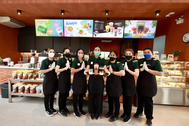 กาแฟพันธุ์ไทย จัดโปรฉลองเปิดสาขา "PT Max Park Salaya" เครื่องดื่ม ซื้อ 1 แถม 1