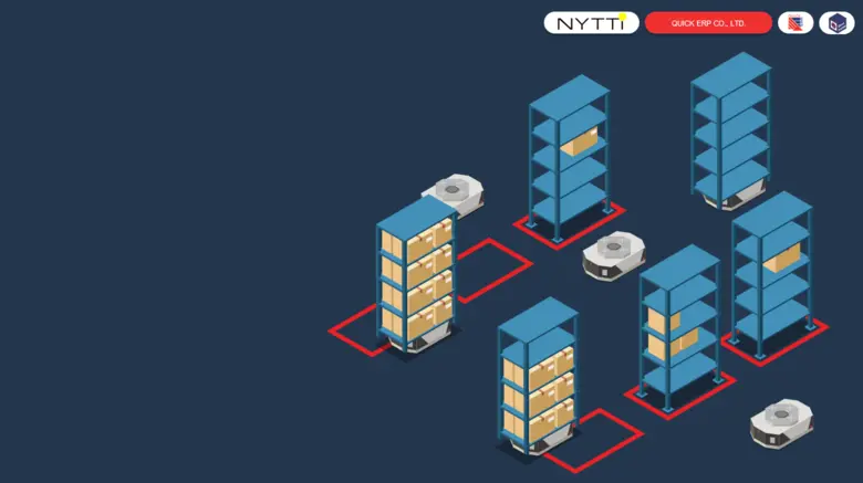 ยกระดับคลังสินค้าดิจิทัล ด้วย NYTTI (นุตติ) หุ่นยนต์ลำเลียงจาก QUICK ERP เชื่อมซอฟต์แวร์-ฮาร์ดแวร์ จัดระเบียบคลังสินค้า แก้ปัญหาขาดแคลนแรงงาน ลดการใช้พลังงาน