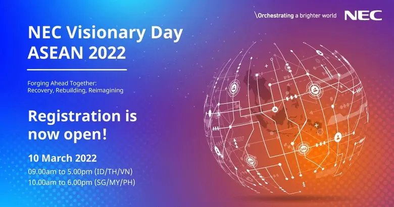 "เอ็นอีซี" กำหนดวิสัยทัศน์การฟื้นฟูช่วงหลังโควิด-19 ในงาน NEC Visionary Day ASEAN ครั้งปฐมฤกษ์