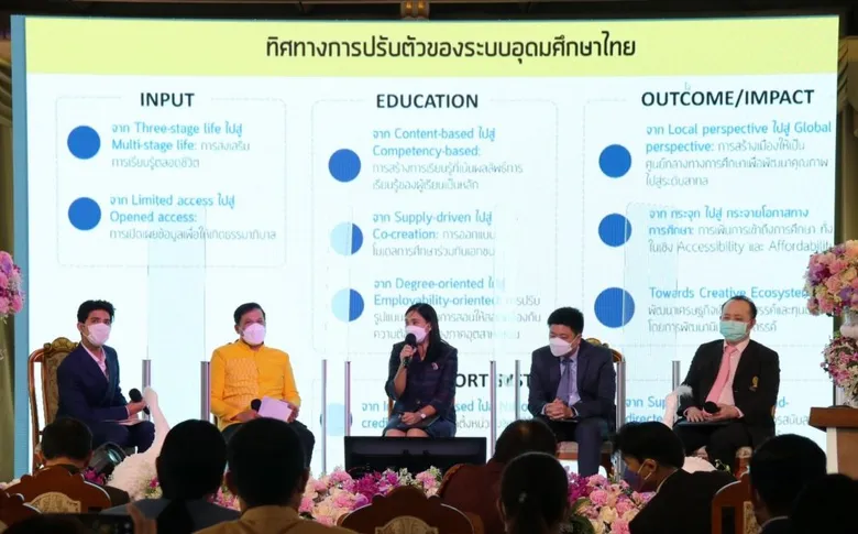 สอวช. สะท้อนบทบาทการอุดมศึกษา วิทยาศาสตร์ วิจัยและนวัตกรรมกับการพัฒนาการศึกษาไทย ชี้แนวทางจัดการศึกษาตอบโจทย์ความเปลี่ยนแปลง พร้อมรองรับสังคมสูงวัยและการเรียนรู้ตลอดชีวิต