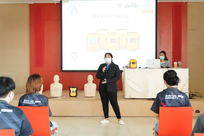 DEK ว.การบินและคมนาคม SPU เรียนรู้สู่การปฎิบัติจริง CPR "Safety first การช่วยเหลือเหตุฉุกเฉินขั้นพื้นฐาน"