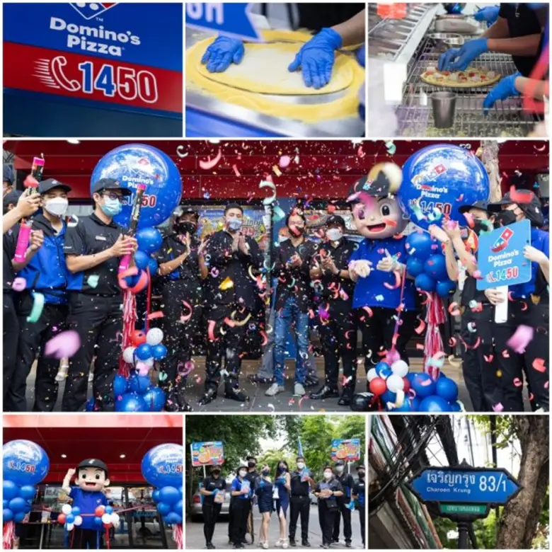 วาว แฟคเตอร์ "W" ลุยธุรกิจเต็มสูบ เปิดสาขาใหม่แบบไม่พัก กับ "Domino's Pizza" สาขา เจริญกรุง 83/1