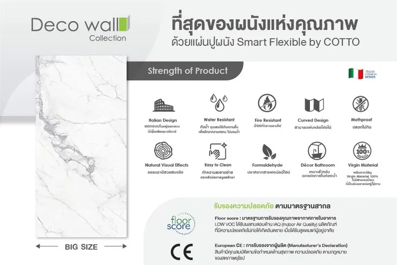 แอลที บาย คอตโต้ ตอกย้ำความสำเร็จหลังบุกตลาดวัสดุตกแต่งกลุ่มปูพื้น ส่ง "สุดยอดนวัตกรรมสำหรับวัสดุบุผนัง" ตอบรับทุกเทรนด์การตกแต่ง