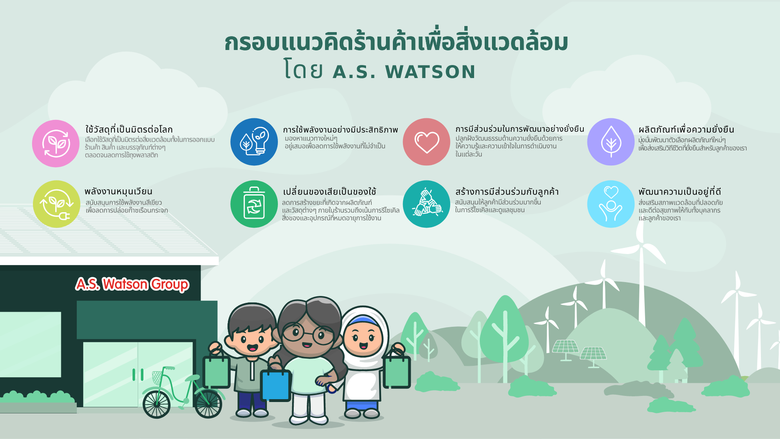 เอ.เอส. วัตสัน กับแนวคิดร้านค้า เพื่อสิ่งแวดล้อม มุ่งสานต่ออนาคตที่ยังยืน