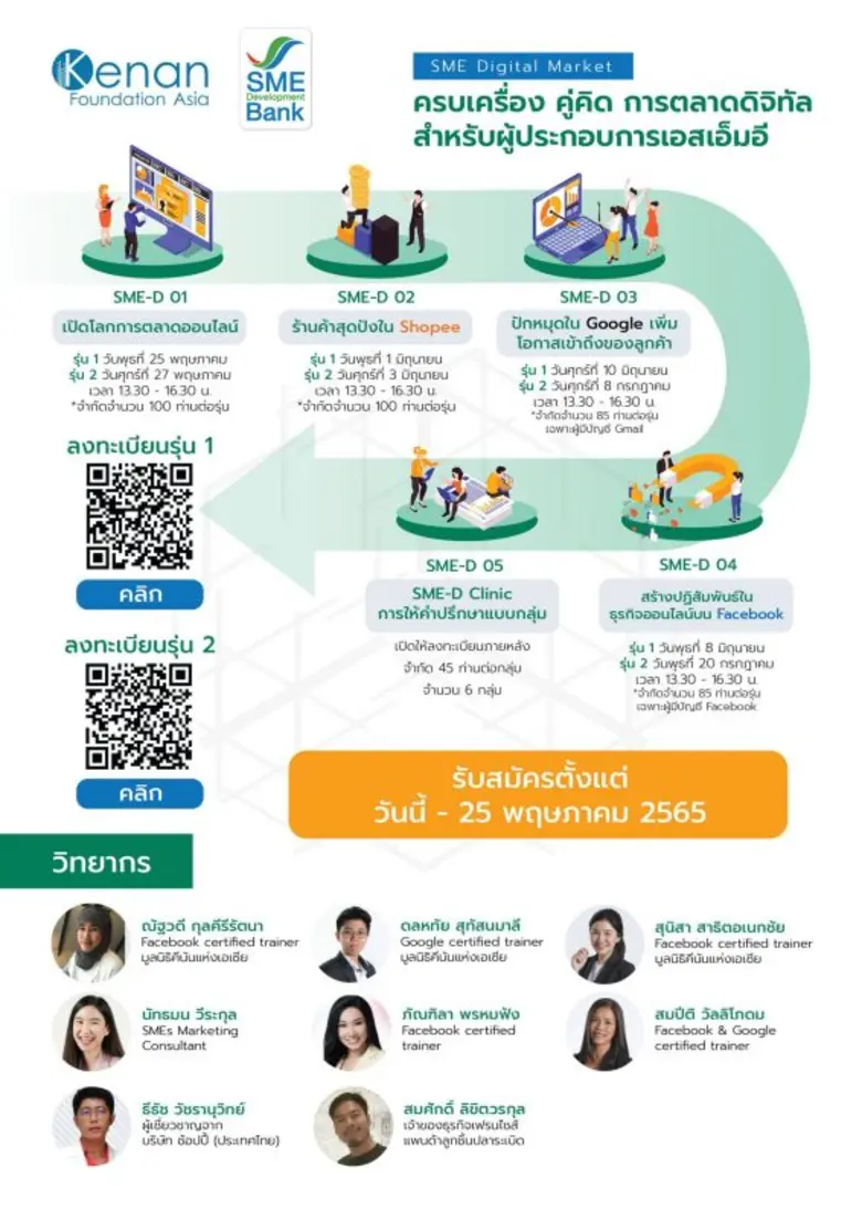 SME D Bank จับมือ คีนันฯ เวิร์คช็อป "ตลาดดิจิทัล" เพื่อเอสเอ็มอีไทย เสริมแกร่งก้าวทันความเปลี่ยนแปลง เดินหน้าสู่อนาคตอย่างยั่งยืน