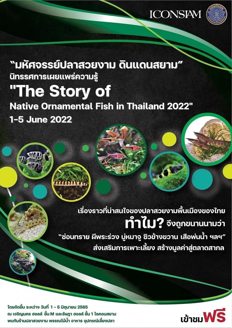 กรมประมง จับมือ ไอคอนสยาม ร่วมเปิดโลก "มหัศจรรย์ปลาสวยงามดินแดนสยาม" 1-5 มิถุนายน นี้
