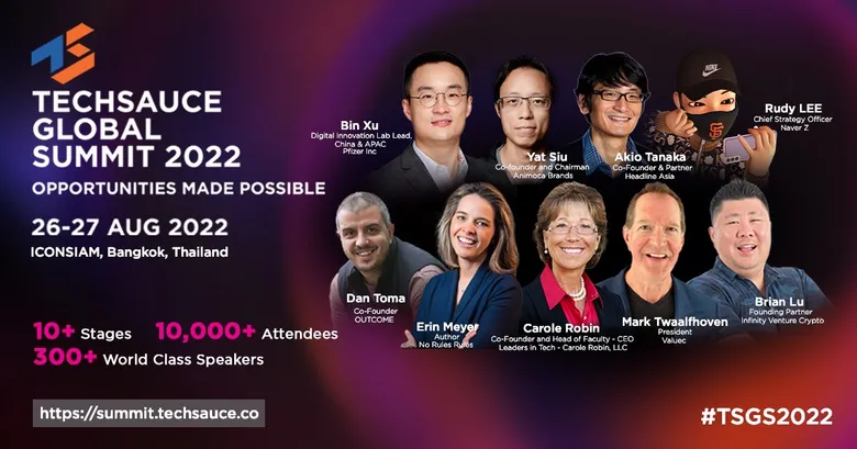 Techsauce ขนทัพพาร์ทเนอร์จัดงาน Techsauce Global Summit 2022 งานนวัตกรรมและเทคโนโลยีนานาชาติ ส่งเสริมการเปิดประเทศและขับเคลื่อนเศรษฐกิจไทย