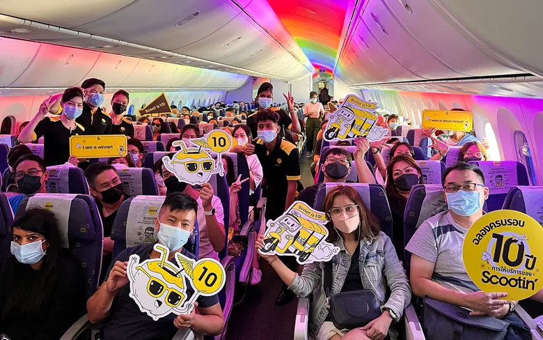 สกู๊ตฉลองครบรอบ 10 ปี อย่างยิ่งใหญ่ที่สุดเท่าที่เคยมีมา จัดแคมเปญแจกตั๋วเครื่องบินฟรี 10,000 ที่นั่ง