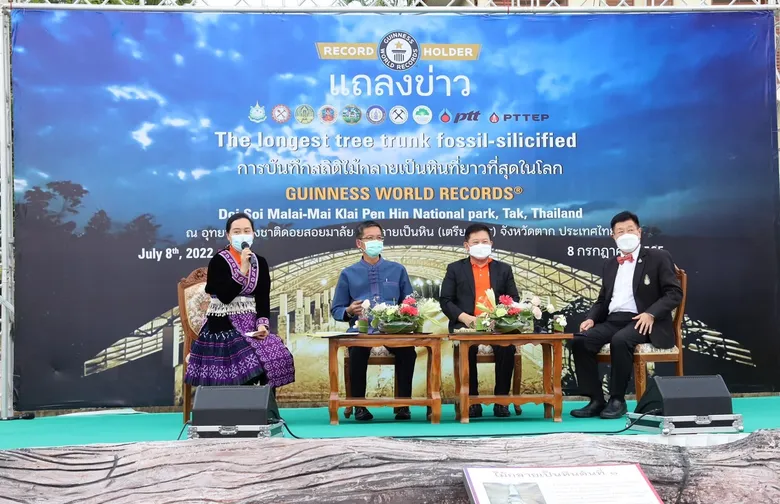 ตาก เตรียมบันทึกสถิติโลก ไม้กลายเป็นหินที่ยาวที่สุดในโลก 8 ก.ค. นี้