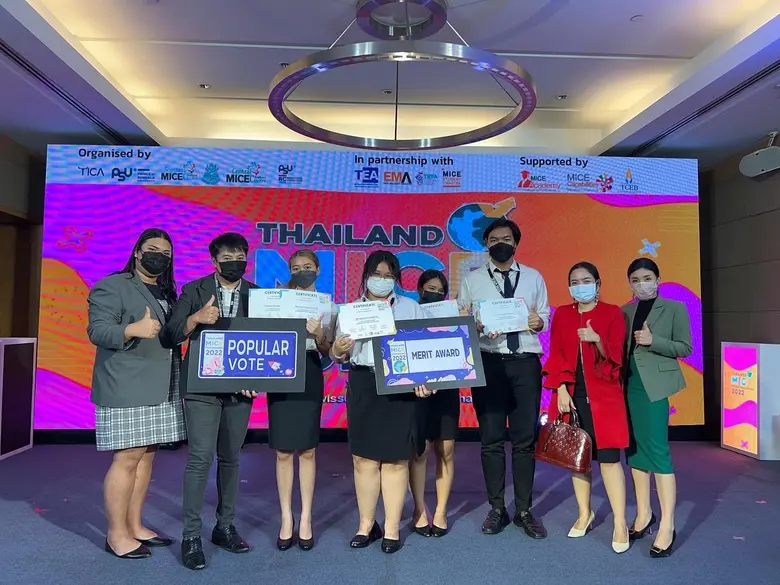 เด็กอีเว้นท์ ม.หอการค้าไทย รับรางวัล Thailand MICE Youth Challenge 2022