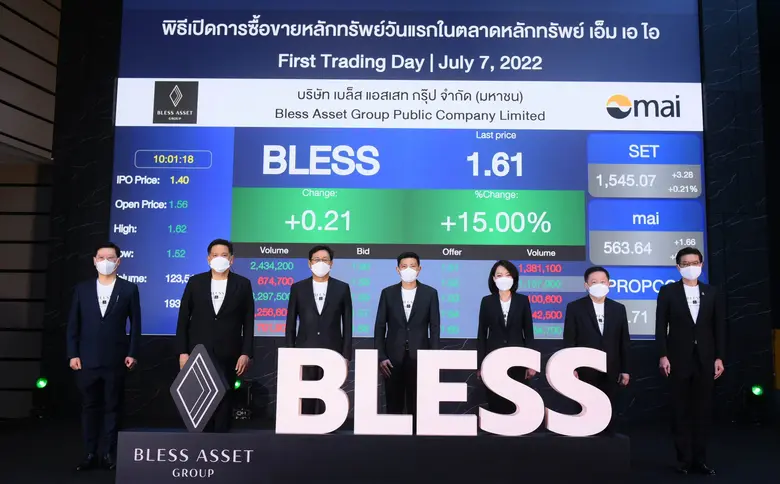 BLESS เข้าเทรดตลาดหลักทรัพย์ เอ็ม เอ ไอ (...