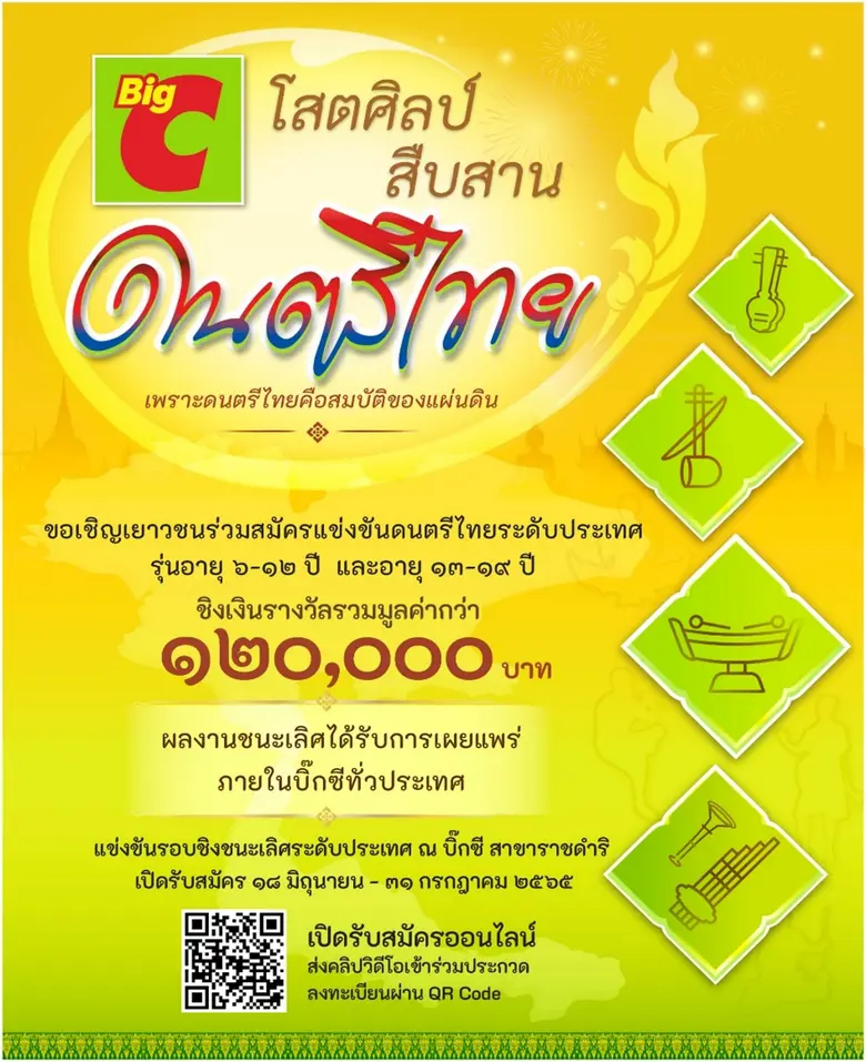 บิ๊กซี โสตศิลป์ สืบสาน ดนตรีไทย เชิญชวนน้...
