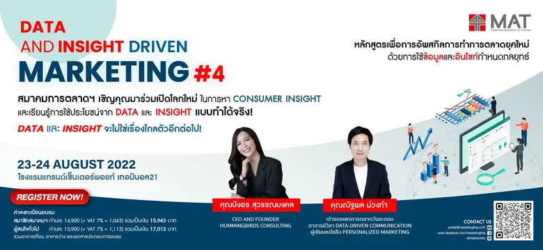 หลักสูตรเพื่อการอัพสกิลการทำการตลาดยุคใหม...