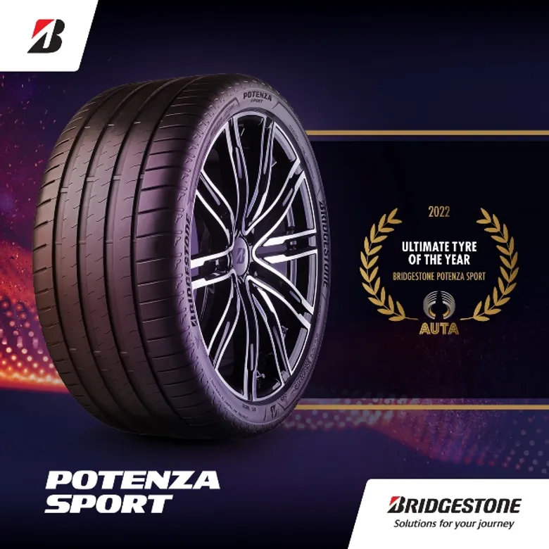 Bridgestone Potenza Sport คว้ารางวัล AUTA ประจำปี 2022 ประเภท Ultra-High Performance และ Overall Tyre of the Year