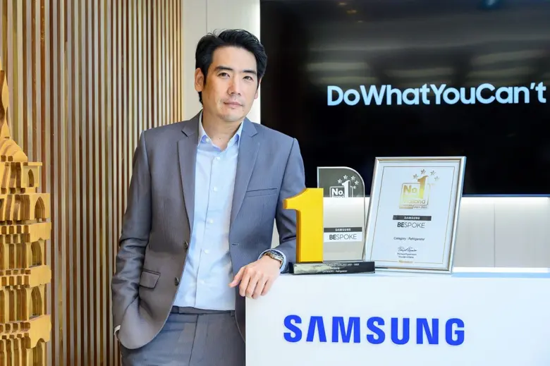 ผลิตภัณฑ์ตู้เย็นซัมซุง ได้รับรางวัล Marke...