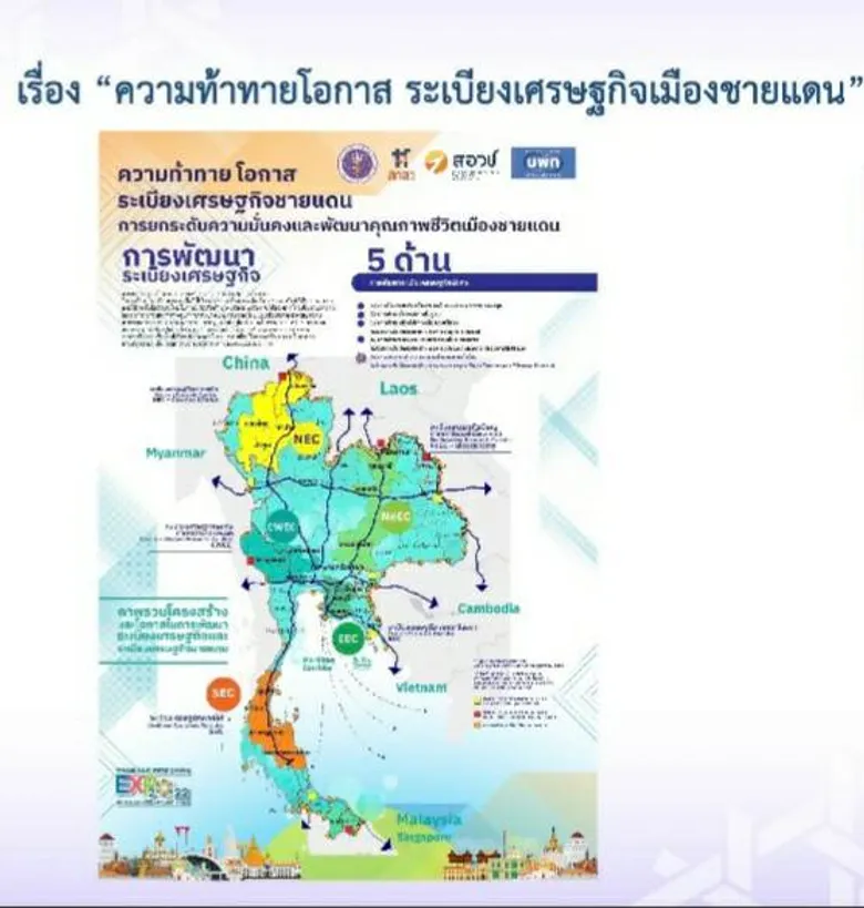 ชูระเบียงเศรษฐกิจชายแดนเป็นกลไกพื้นที่เกื้อหนุนเศรษฐกิจ นักเศรษฐศาสตร์ธนาคารโลก-นักวิชาการออกโรงสนับสนุน