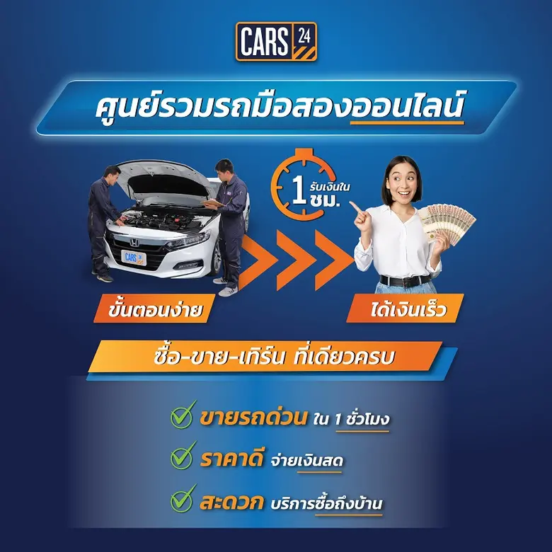 CARS24 (คาร์สทเวนตี้โฟร์) ศูนย์รวมรถมือสอ...