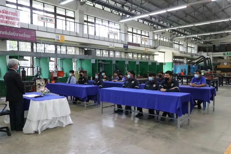 สพร.7อุบลฯดำเนินการเปิดการฝึกอบรม หลักสูตรยกระดับฝีมือและทดสอบช่างเชื่อม สาขาการเชื่อมอาร์กโลหะด้วยมือชิ้นงานต่อฟิลเล็ทตามมาตรฐานสากล