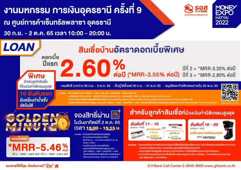 ธนาคารอาคารสงเคราะห์ รวบรวมผลิตภัณฑ์ทางกา...