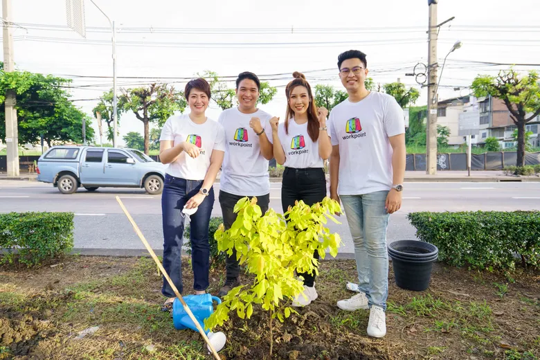 เวิร์คพอยท์ ร่วมกับ กทม. และสำนักงานเขตบางแค รวมพลังเพิ่มพื้นที่สีเขียว ปลูกต้นไม้ 1,400 ต้นในโครงการ "ผู้ว่าฯ ท้าสื่อปลูกต้นไม้ล้านต้น"