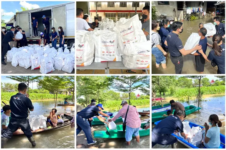 กลุ่มธุรกิจ TCP เร่งลงพื้นที่ช่วยเหลือผู้ประสบภัยน้ำท่วม