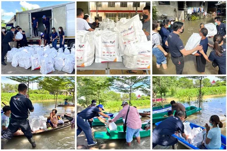 กลุ่มธุรกิจ TCP เร่งลงพื้นที่ช่วยเหลือผู้ประสบภัยน้ำท่วม
