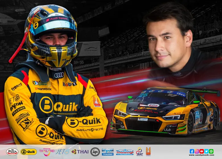 Professional Thai racing driver Sandy Kra...