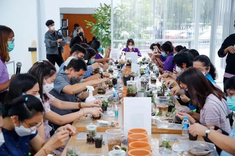 วว. อบรมอาชีพ "การจัดสวนไม้ดอกไม้ประดับ"ครั้งที่ 2 เนื่องในงานครบรอบวันคล้ายวันสถาปนา 63 ปี วช.