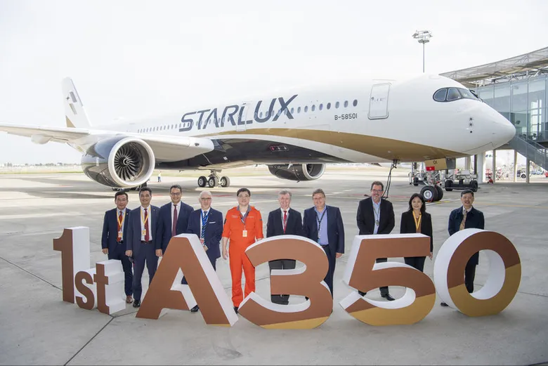 สายการบินสตาร์ลักซ์รับมอบเครื่องบินแอร์บัส เอ350-900 ลำแรก