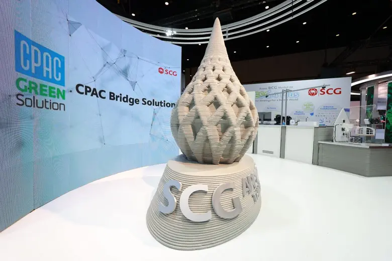 SCG Showcases Chalom, the Logo of APEC 2022 Thailand, as 3D Design from Green, Low-Carbon Cement