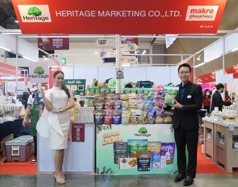เครือเฮอริเทจ ร่วมออกบูธในงาน Makro HoReCa 2022 โชว์ศักยภาพการเป็นผู้นำในธุรกิจด้านอาหารและเครื่องดื่มเพื่อสุขภาพ
