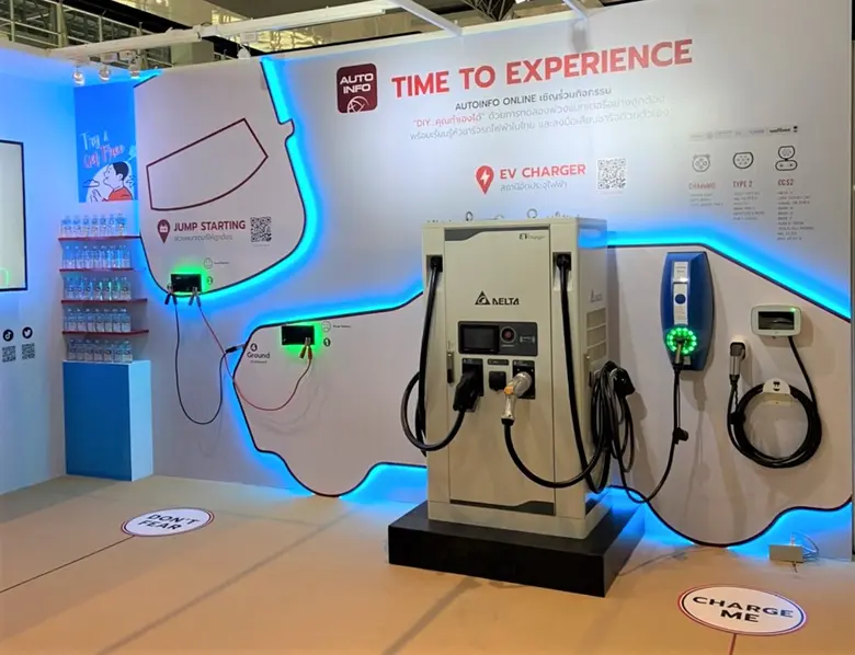 เดลต้าจัดแสดงนวัตกรรมเครื่องชาร์จรถยนต์ไฟฟ้าแบบเร็ว DC เพื่อรองรับ E-mobility ภายในงาน Thailand Motor Expo 2022