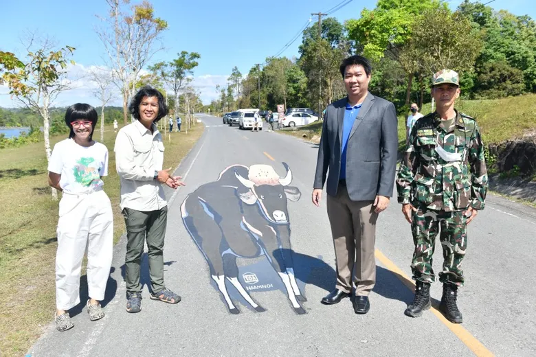 จุดกางเต็นท์จับมือ TOA เพนท์ถนน ด้วยภาพวาดสัตว์ป่า 3 มิติ หวังช่วยลดอุบัติเหตุรถชนสัตว์ป่า นำร่องที่อุทยานแห่งชาติเขาใหญ่