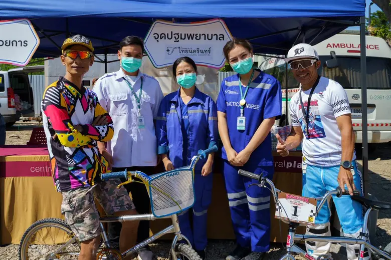 รพ.ไทยนครินทร์ สนับสนุนหน่วยปฐมพยาบาลพร้อมรถพยาบาลฉุกเฉินในงาน BANGKOK VINTAGE BIKE OLD SCHOOL