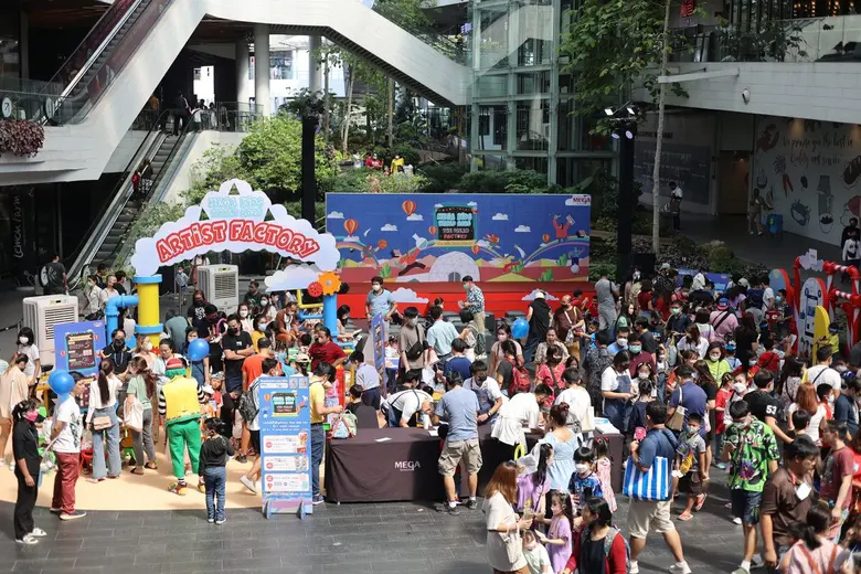 บรรยากาศสุดคึกคัก จัดเต็มกับกิจกรรมเสริมจินตนาการและการเรียนรู้ในงาน "MEGA KIDS WORLD 2023 : THE DREAM FACTORY" ที่ศูนย์การค้าเมกาบางนา
