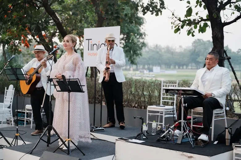 โรงแรมทินิดี โฮเต็ล บางกอก กอล์ฟ คลับ จังหวัดปทุมธานี จัดงาน Music in the Garden at Riverdale District