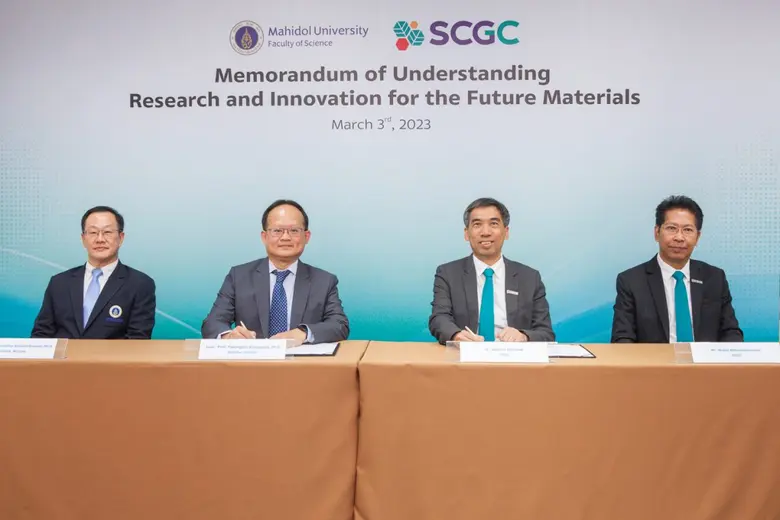 SCGC จับมือ คณะวิทยาศาสตร์ ม.มหิดล มุ่งวิ...