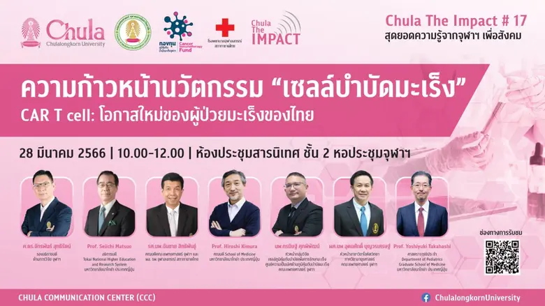 จุฬาลงกรณ์มหาวิทยาลัยและคณะแพทยศาสตร์ จุฬาฯ จัดเสวน...