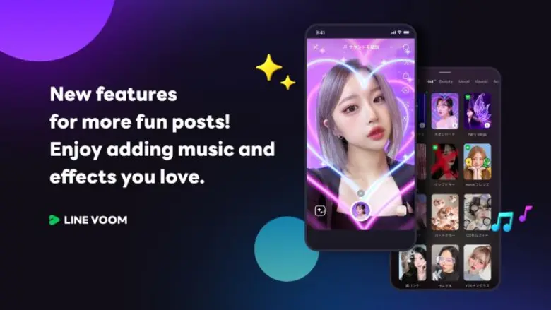 LINE VOOM has a new function for posting ...