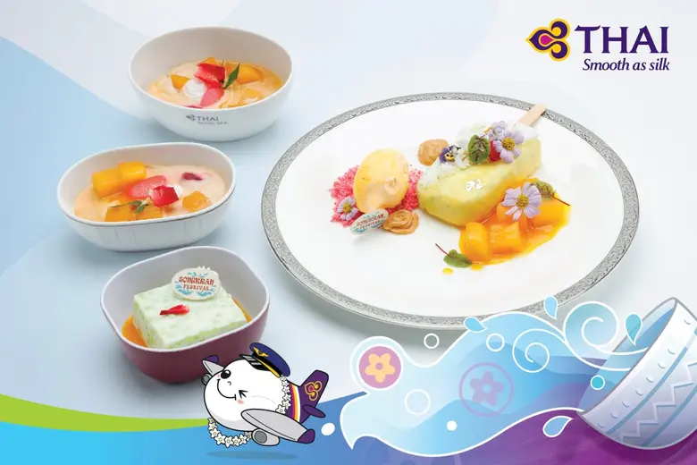 การบินไทยเสิร์ฟขนมหวานจานพิเศษฉลองเทศกาลสงกรานต์ ปี 2566